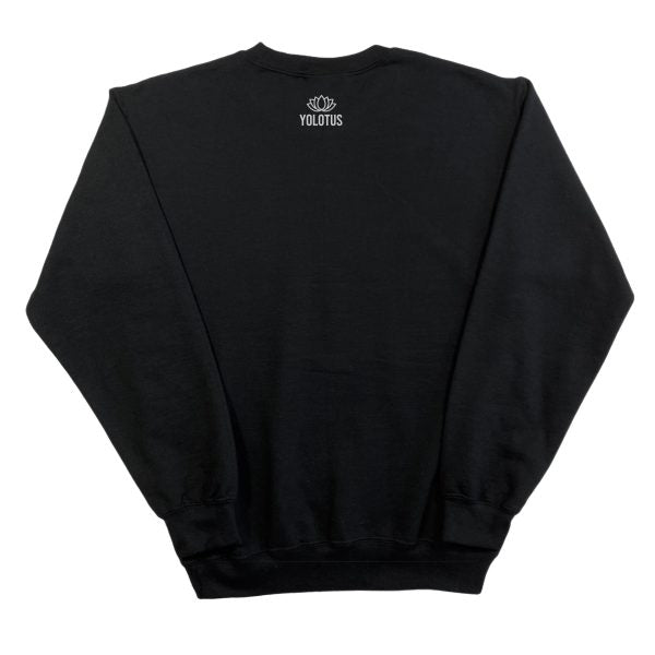 Unisex Choose Love Pride Rainbow Embroidered Sweatshirt in Black