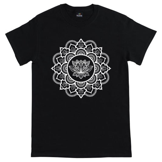 Unisex Mandala Mystic Graphic T-Shirt in Black