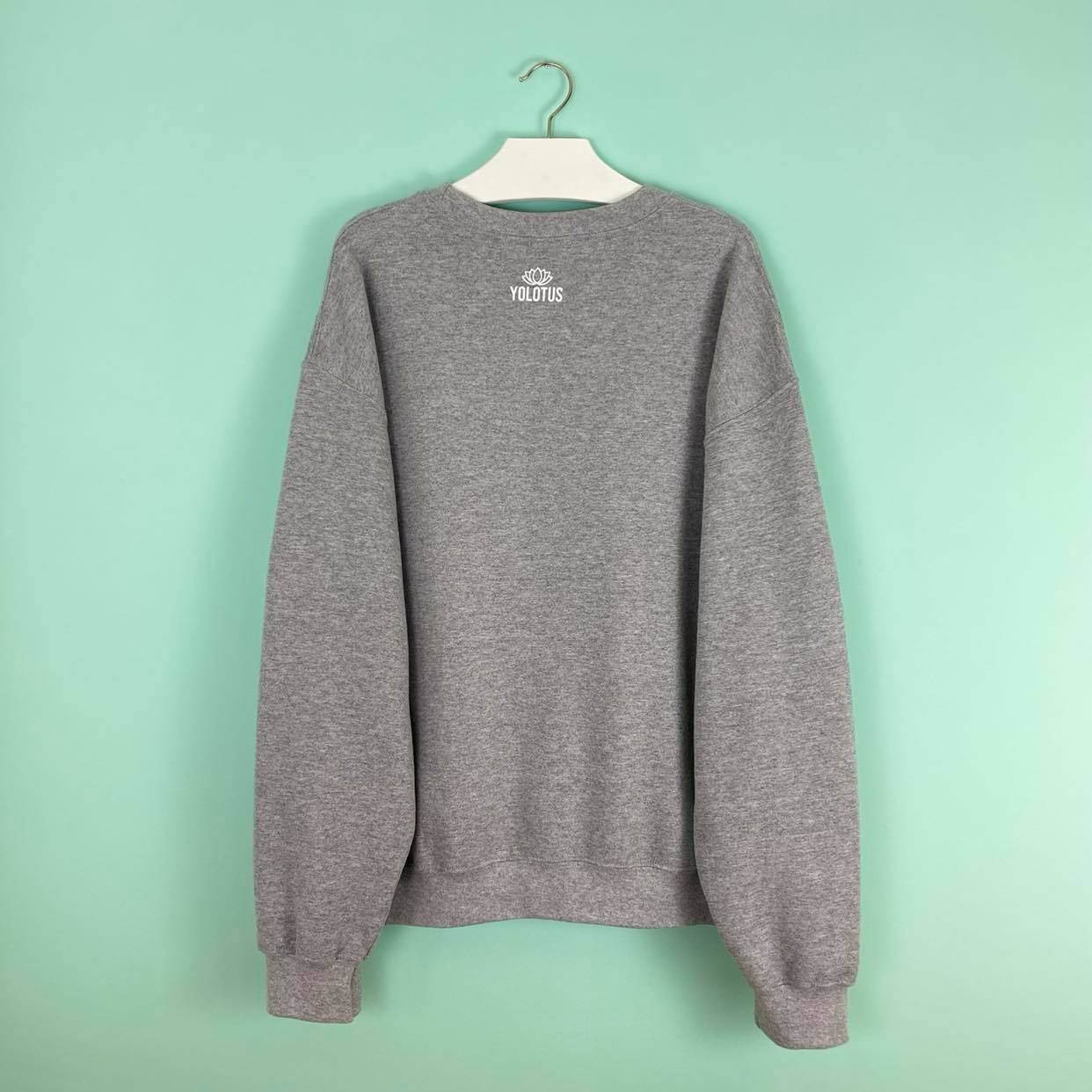 Yolotus London Varsity College Graphic Sweatshirt in Grey