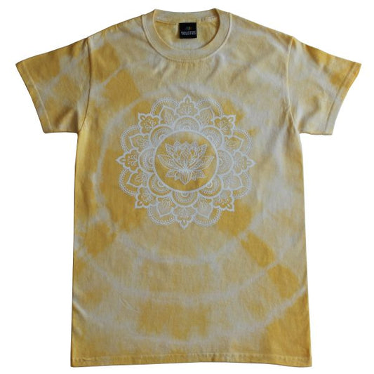 Unisex Mandala Mystic Tie Dye Graphic T-Shirt in Yellow