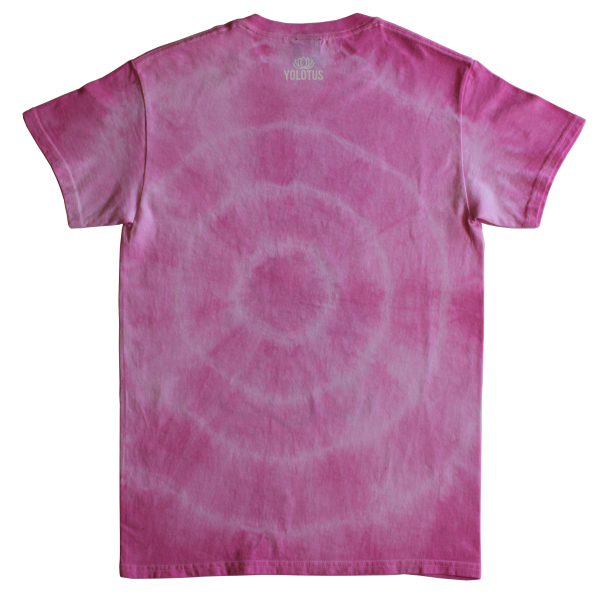 Yin Yan Sun and Moon Astrology Tie Dye Graphic T-Shirt in Pink